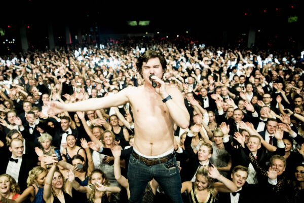 Lukas Graham on stage at Bella Centret (Copenhagen) for the 100 years aniversary of SELMER GROUP. Playing for 4000 people. The image is protected from copyright. Photo: Jonathan Grevsen