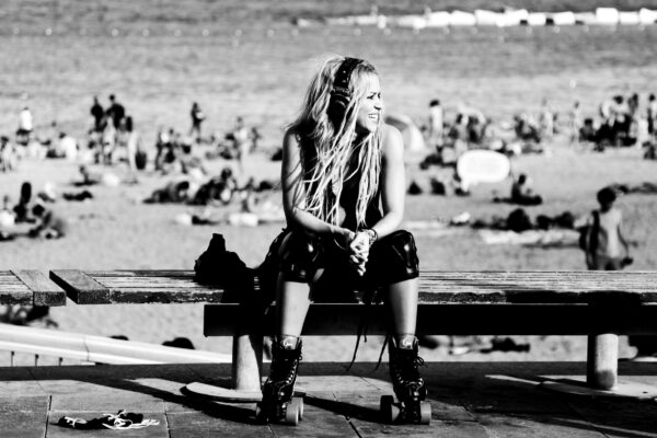 Shakira shooting her new musicvideo in Barcelona. Photograph: Jonathan Grevsen